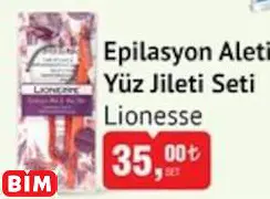 LİONESSE EPİLASYON ALETİ YÜZ JİLETİ SETİ LİONESSE EPİLASYON ALETİ YÜZ JİLETİ SETİ